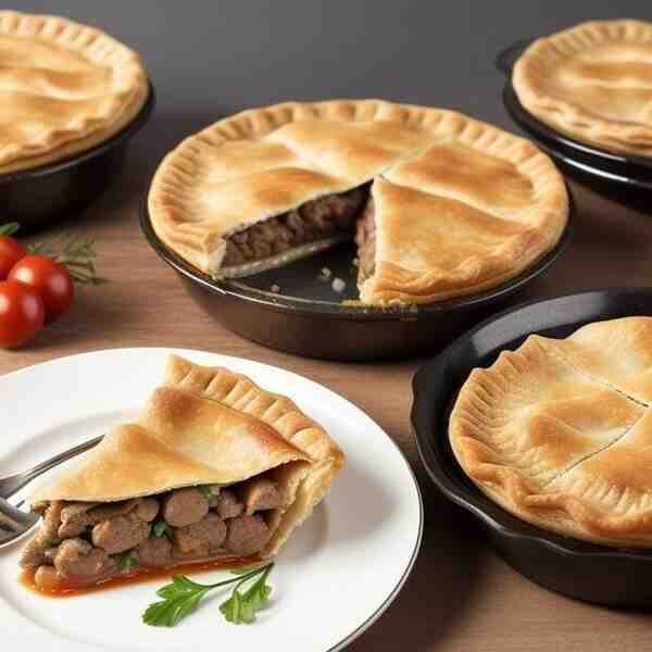 Мясной пирог с двойным дном